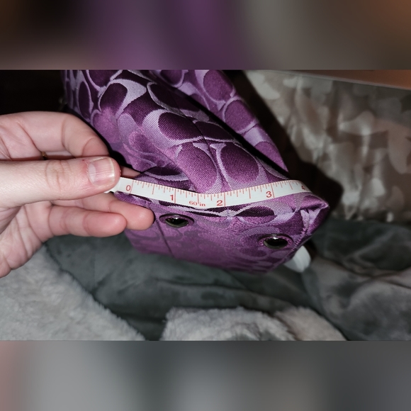 NWOT Authentic Coach Penelope Purple Logo Purse - Picture 7 of 16